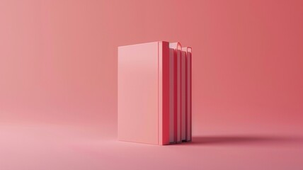 Neat pile of generic colourful books with no labels, against a plain background
