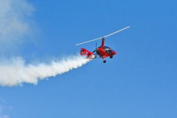 Dangerous aerobatics, airshow, Gryżliny, Poland