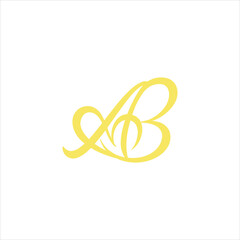ab letter logo, a letter logo, b letter logo, minimal, modern, vector monogram, creative initial based AB logo and BA logo. Letter AB BA creative elegant monogram