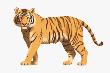 Fototapeta premium Majestic tiger illustration art