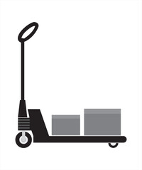 hand truck with boxes