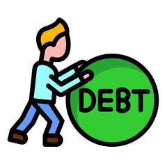 Debt Snowball Icon