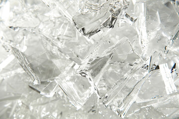 Obraz premium Generative ai on theme of beautiful texture transparent ice for design natural abstract background