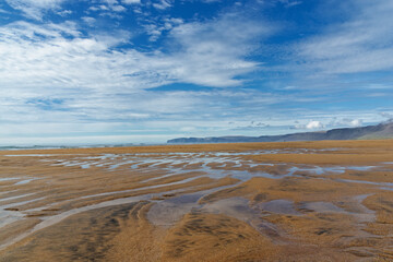 Strand von Raudisandur, Westfjorde, Island