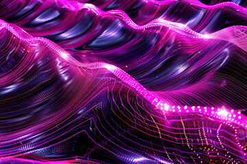 Naklejka premium Beautiful texture surface neon wave, design natural abstract background