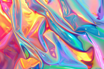 Obraz premium Generative ai on theme of beautiful texture metal creasy foil, design natural abstract background