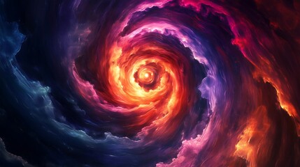 Obraz premium Abstract Spiral Cloud Formation