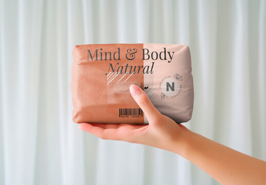 Product Packaging Wet Wipe Mockup With Generative AI