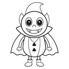 Halloween Coloring Pages for kids, Halloween Vector