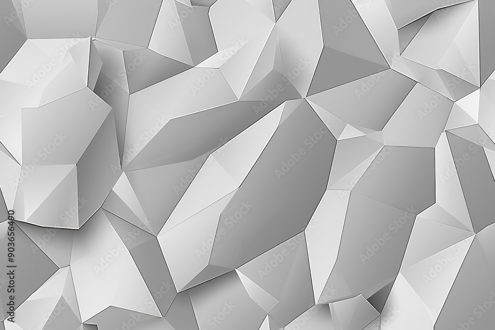 Poster abstract geometric pattern of interlocking polygons