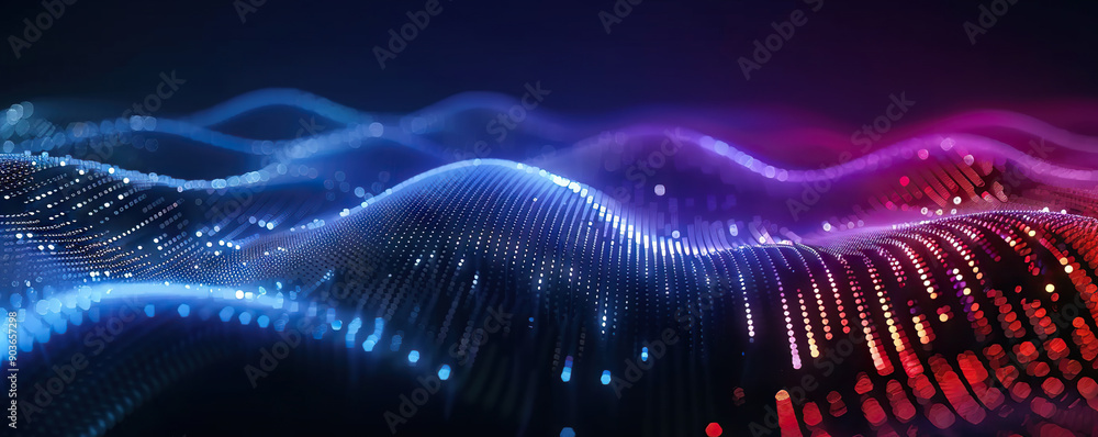 Poster digital background perfect for tech processes, neural networks, artificial intelligence, data transf