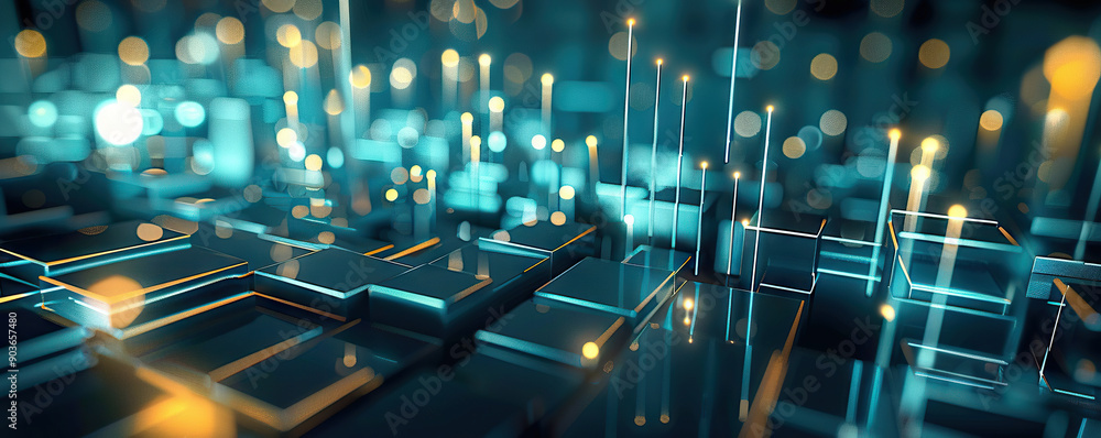 Poster digital background perfect for tech processes, neural networks, artificial intelligence, data transf