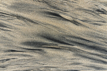 Sandstrukturen, Wind und Wasser hinterlassen ihre Spuren, Westfjorde, Island