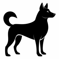Dog Black silhouette