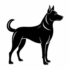 Dog Black silhouette