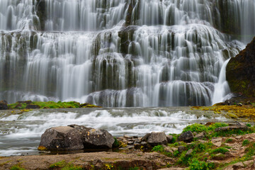 Obraz premium Dynjandi-Wasserfall, Westfjorde, Island