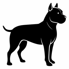Staffordshire Bull Terrier Black silhouette