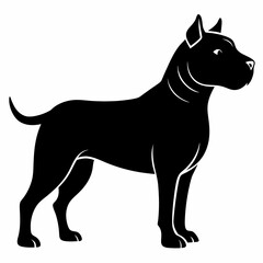 Staffordshire Bull Terrier Black silhouette