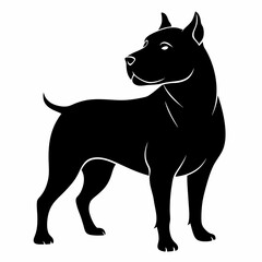 Staffordshire Bull Terrier Black silhouette