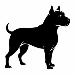 Staffordshire Bull Terrier Black silhouette