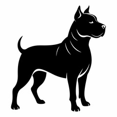Staffordshire Bull Terrier Black silhouette