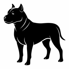 Staffordshire Bull Terrier Black silhouette