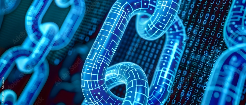 Poster evaluating blockchain technology s potential for transformative financial innovation and investment 