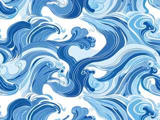 Fototapeta premium background with waves ,Ai generated 