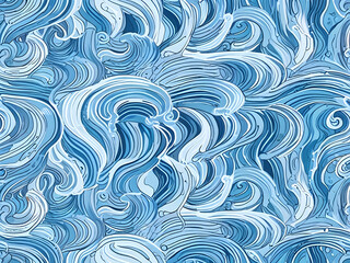 pattern with waves,Ai generated 