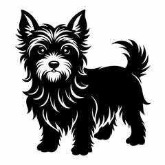 Yorkshire Terrier Black silhouette