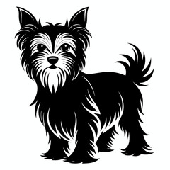 Yorkshire Terrier Black silhouette