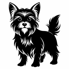 Yorkshire Terrier Black silhouette