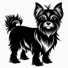 Yorkshire Terrier Black silhouette