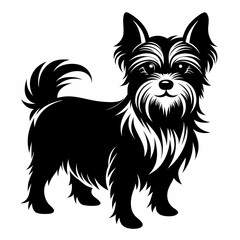 Yorkshire Terrier Black silhouette