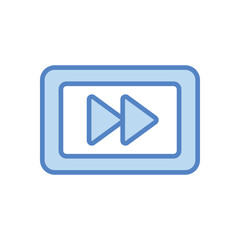 Fast Forward Button vector icon