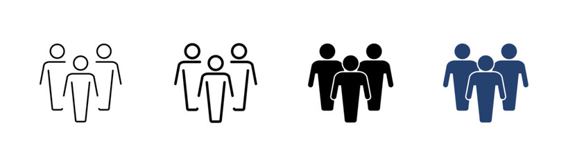 People icon set. person icon vector. User Icon vector. team symbols