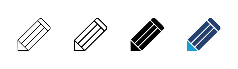 Pencil icon set. pen symbol. edit icon vector