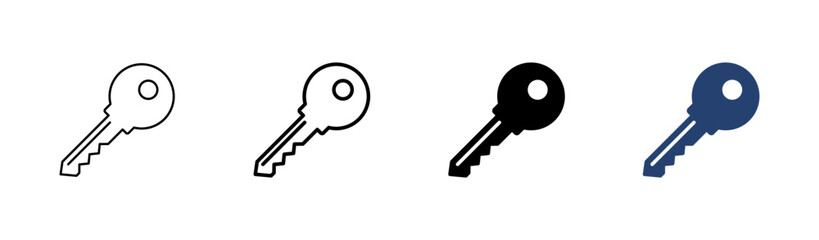 Key icon set. Key vector icon. Key symbol