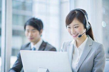 日本のサービスエージェントによるパソコンサポート
