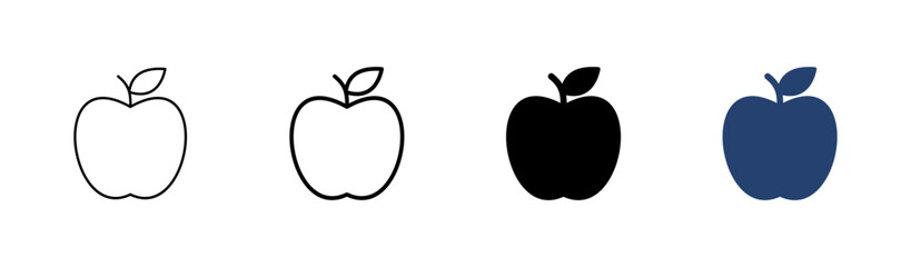 Apple icon set. Apple vector icon. apple symbols for your web design.