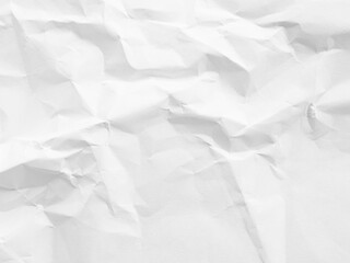 Obraz premium Paper crumpled abstract background white pattern wall design grunge letter parchment cardboard material empty crease wrinkle crushed document grey ragged rougt wrinkled torn crinkled page scrapbook