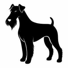 Airedale Terrier Black silhouette