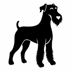 Airedale Terrier Black silhouette