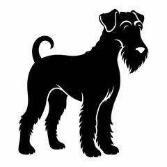 Airedale Terrier Black silhouette