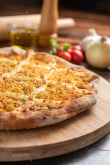 chicken cream cheese pizza