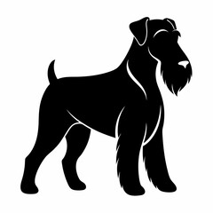 Airedale Terrier Black silhouette