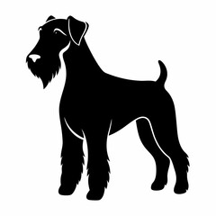 Airedale Terrier Black silhouette