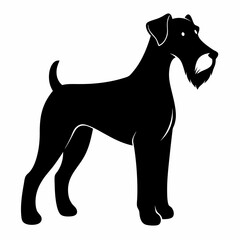Airedale Terrier Black silhouette