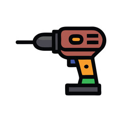 drill machine icon vector illustration