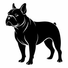 Bulldog Black silhouette